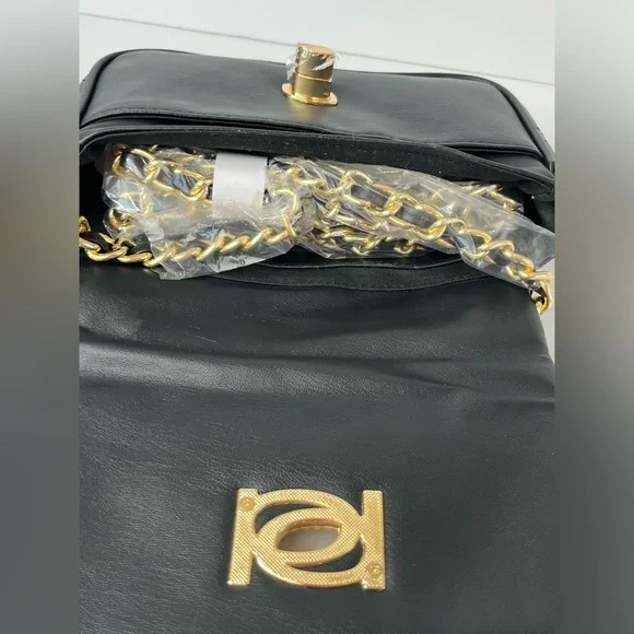 BEBE LIV MONOGRAM CROSSBODY BLACK DOVE GREY LOGO PURSE SHOULDERBAG NEW WITH TAG - Picture 6 of 11